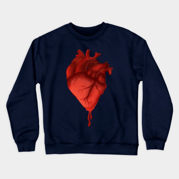 Anatomical Heart Crewneck Sweatshirt by Ale Coelho